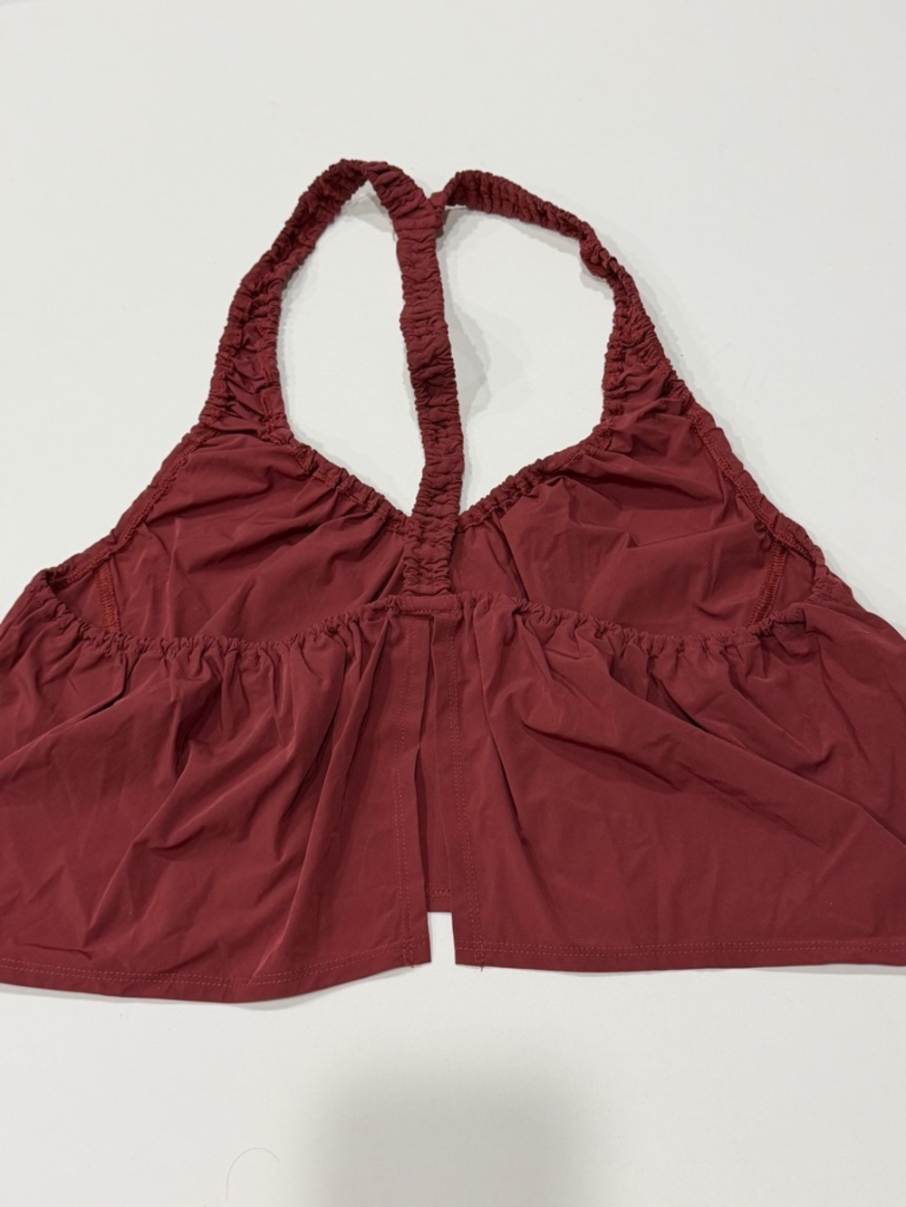 FP Movement by Free People Flowy Back Slit Bra Burgundy Red - Picture 4 of 6